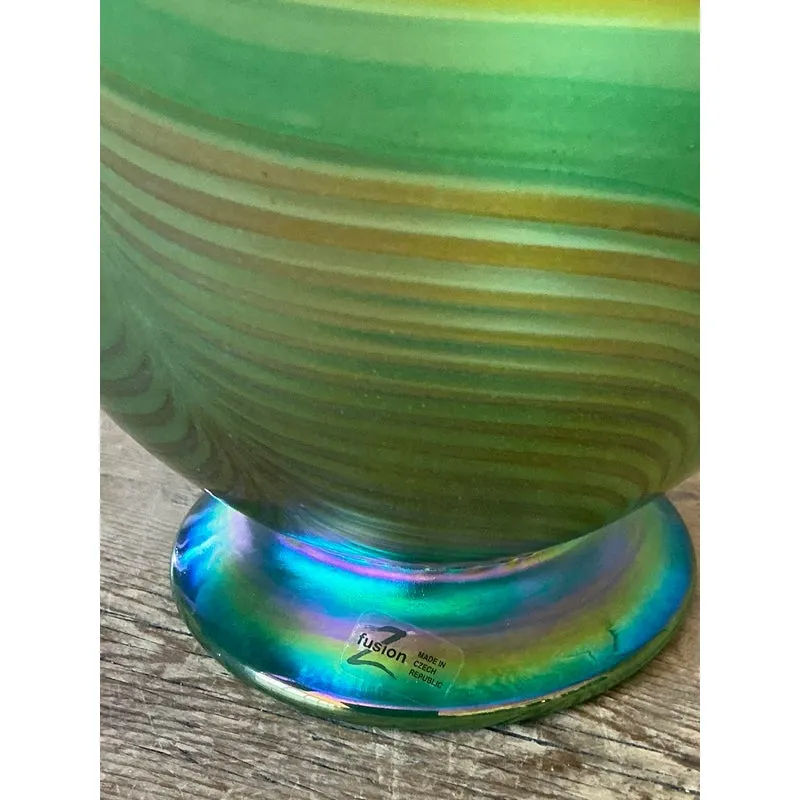 Vintage Czech Fusion Z Art Glass Bowl — additional photo 6