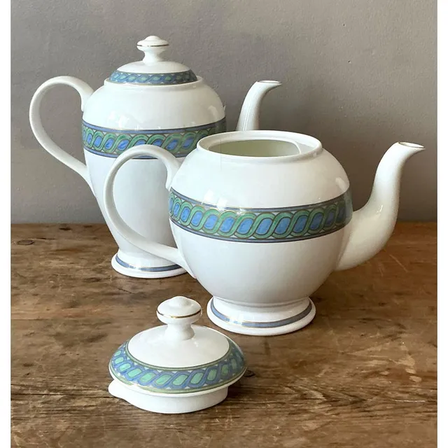 Vintage Boho Christofle "Torsada" Coffee & Teapot With Lid - A Pair — additional photo 5