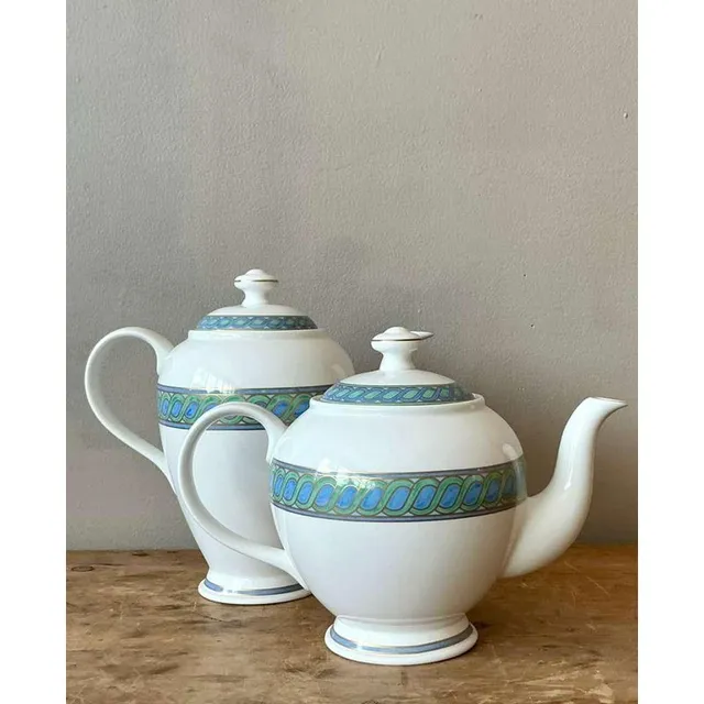 Vintage Boho Christofle "Torsada" Coffee & Teapot With Lid - A Pair — additional photo 7