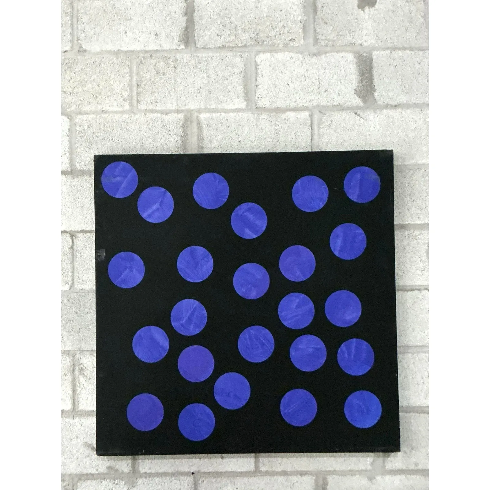 Vintage Boho Abstract Geometric Oil on Canvas — additional photo 4