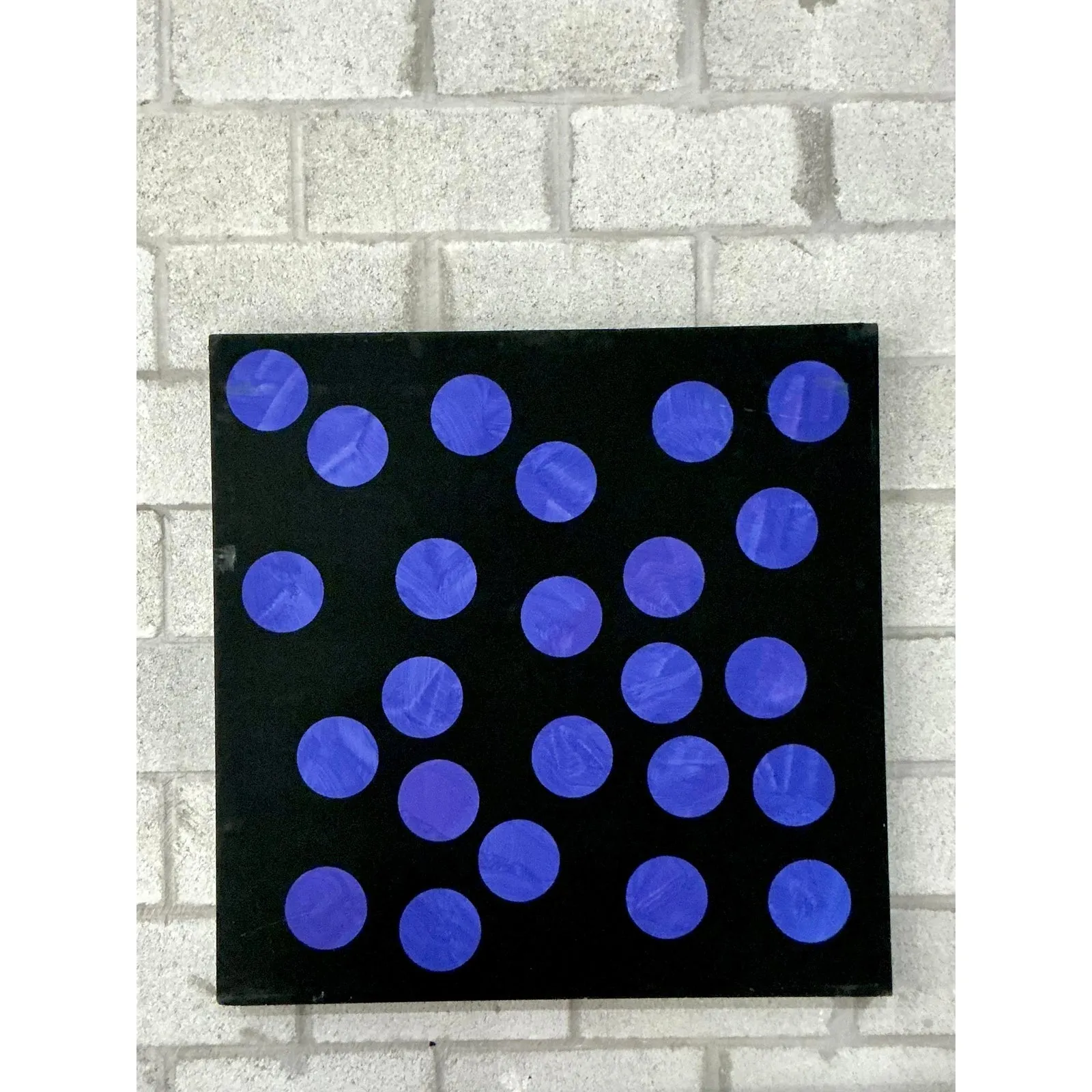 Vintage Boho Abstract Geometric Oil on Canvas — additional photo 6