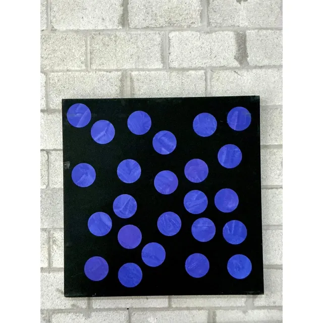 Vintage Boho Abstract Geometric Oil on Canvas — additional photo 6
