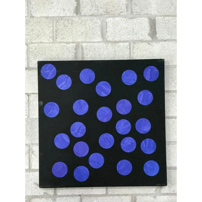 Vintage Boho Abstract Geometric Oil on Canvas — additional photo 7