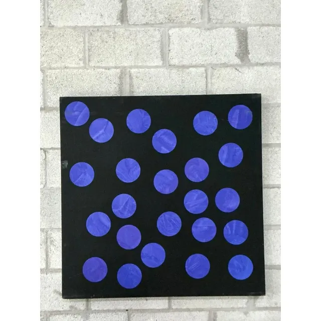 Vintage Boho Abstract Geometric Oil on Canvas — additional photo 7