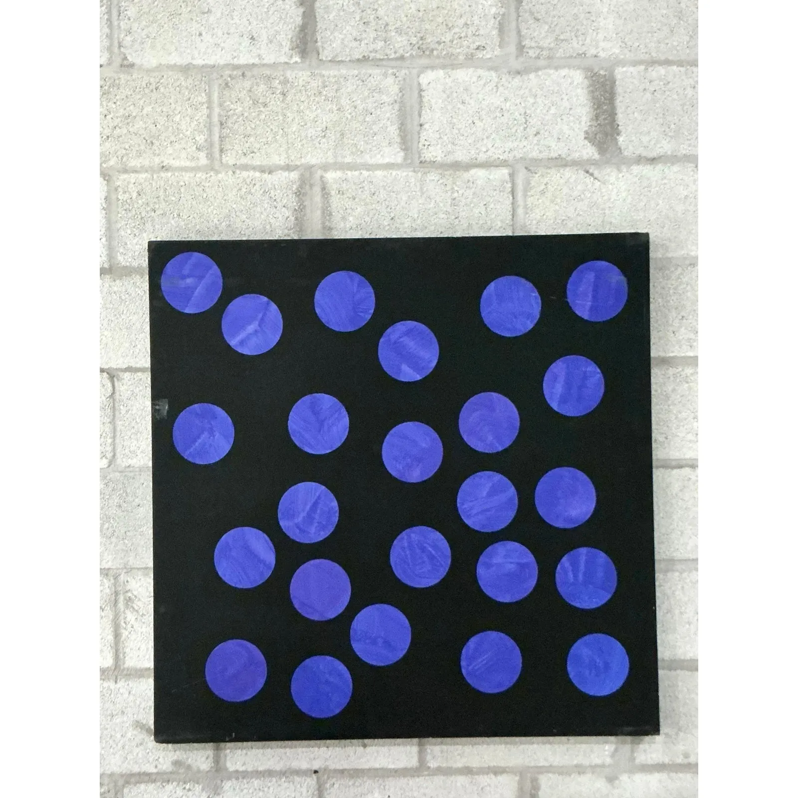 Vintage Boho Abstract Geometric Oil on Canvas — additional photo 8