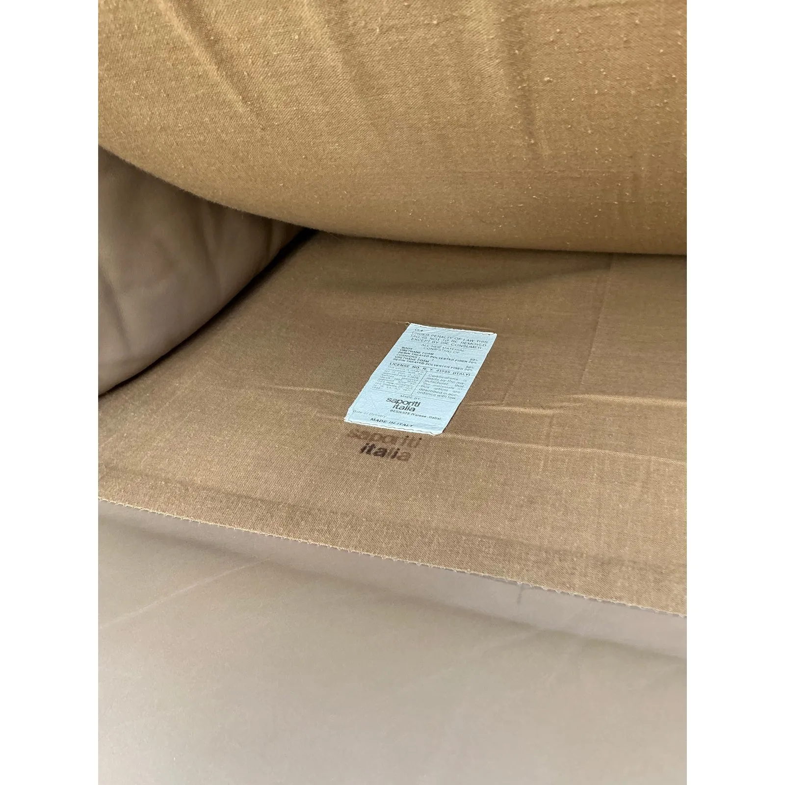 Vintage Italian Sapporitti Leather Sofa — additional photo 8