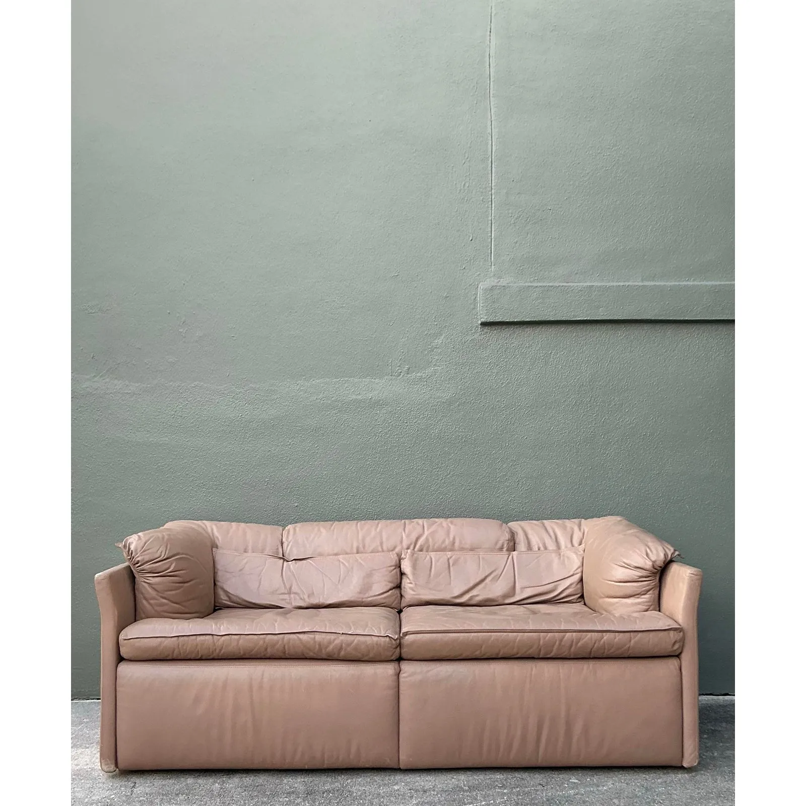 Vintage Italian Sapporitti Leather Sofa — additional photo 6