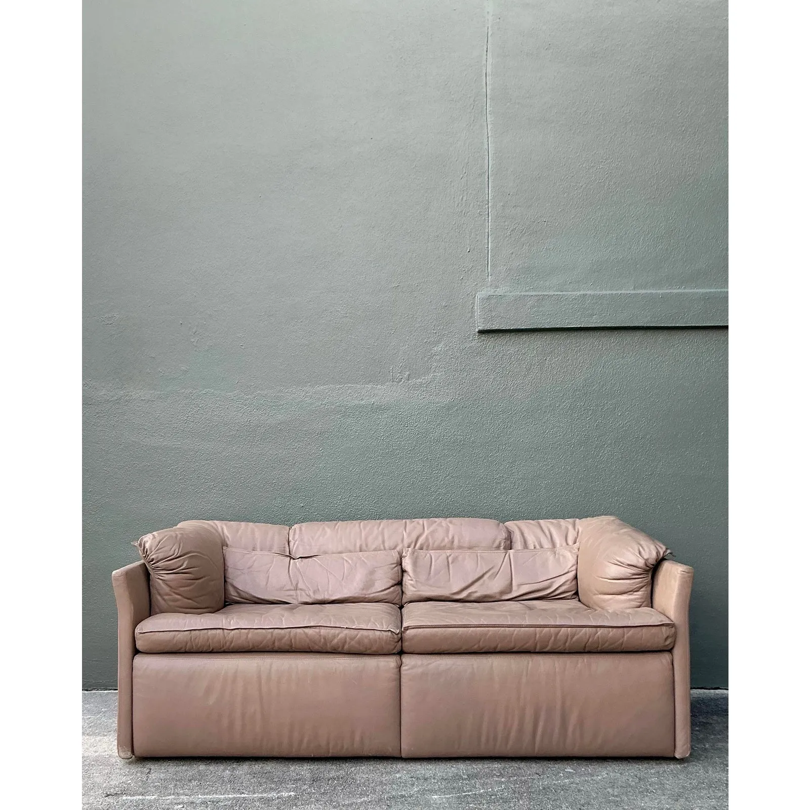 Vintage Italian Sapporitti Leather Sofa — additional photo 7