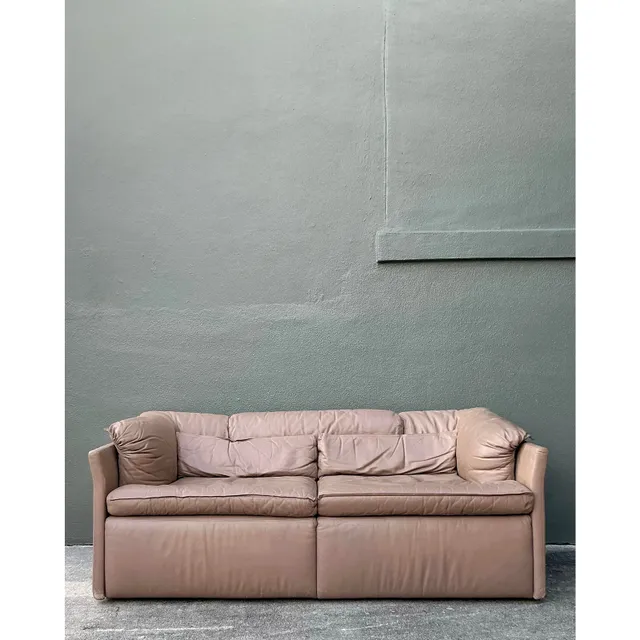 Vintage Italian Sapporitti Leather Sofa — additional photo 7