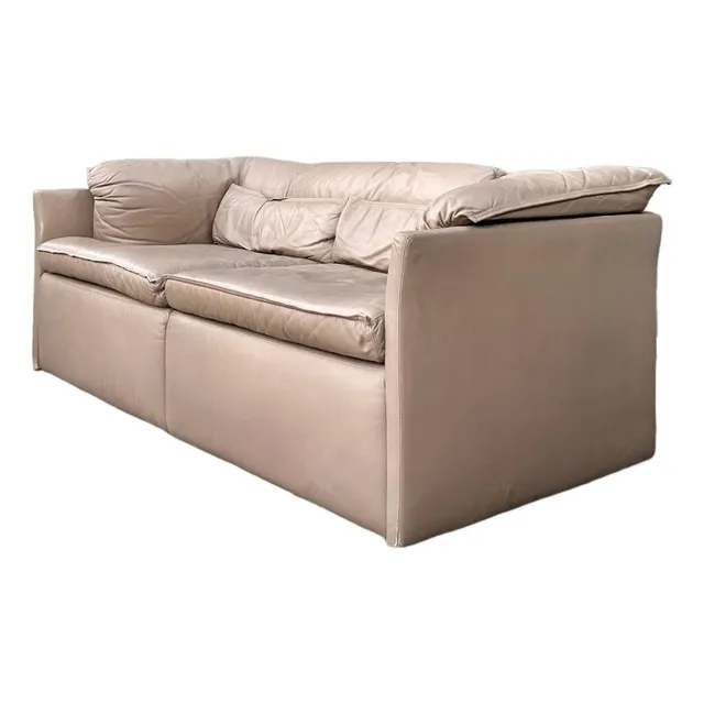 Vintage Italian Sapporitti Leather Sofa — additional photo 1