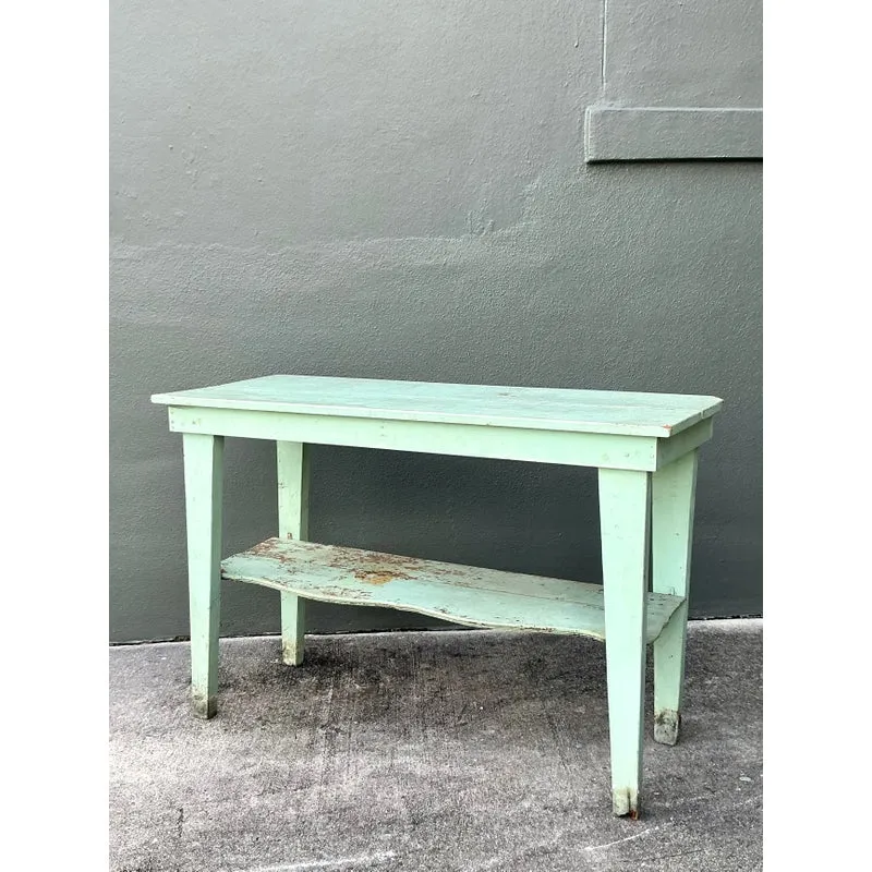 Vintage Boho Primitive Distressed Console Table — additional photo 4