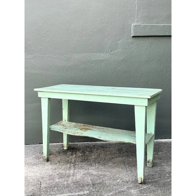 Vintage Boho Primitive Distressed Console Table — additional photo 4