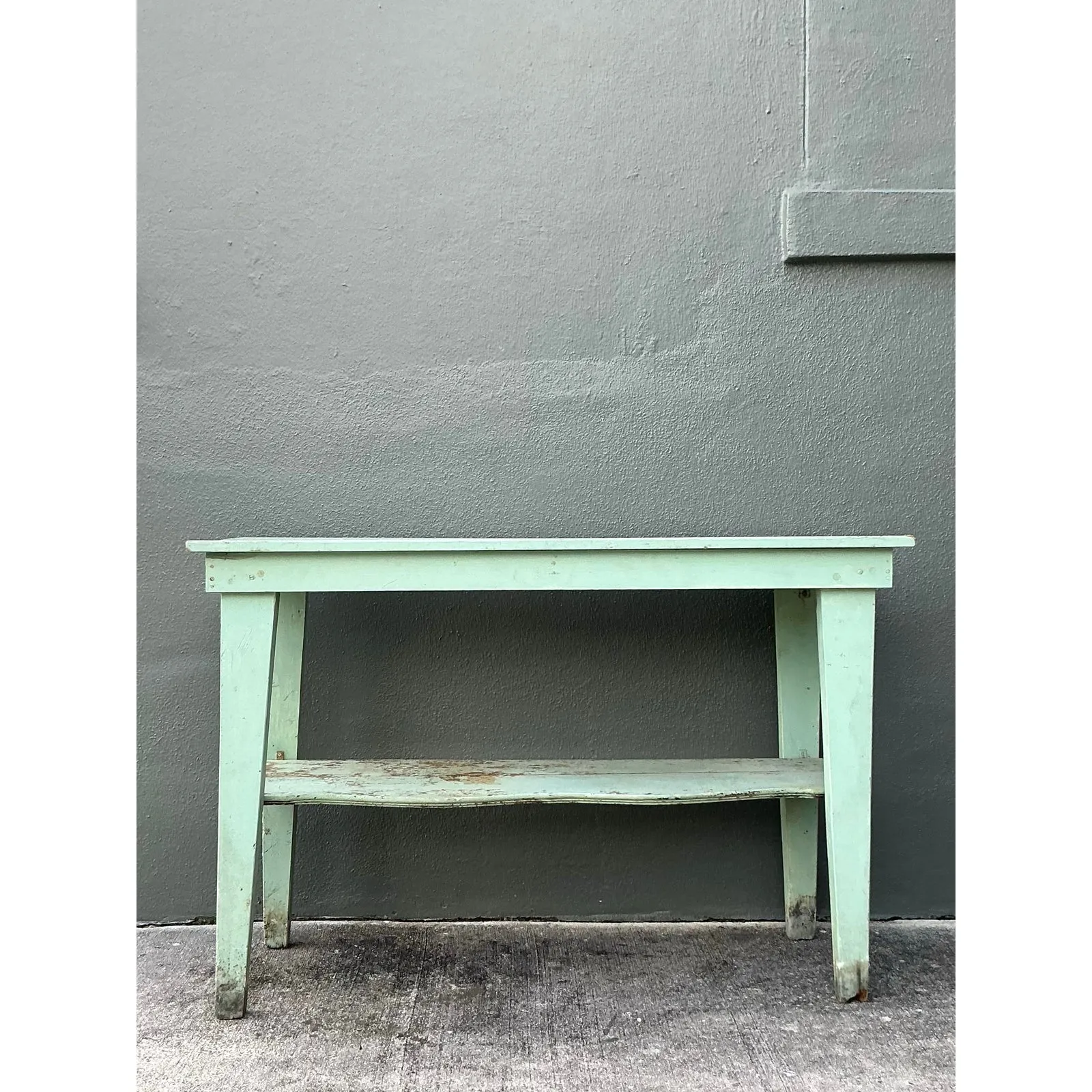 Vintage Boho Primitive Distressed Console Table — additional photo 6