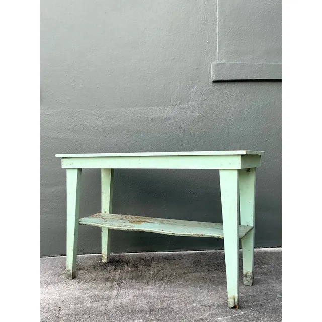 Vintage Boho Primitive Distressed Console Table — additional photo 2