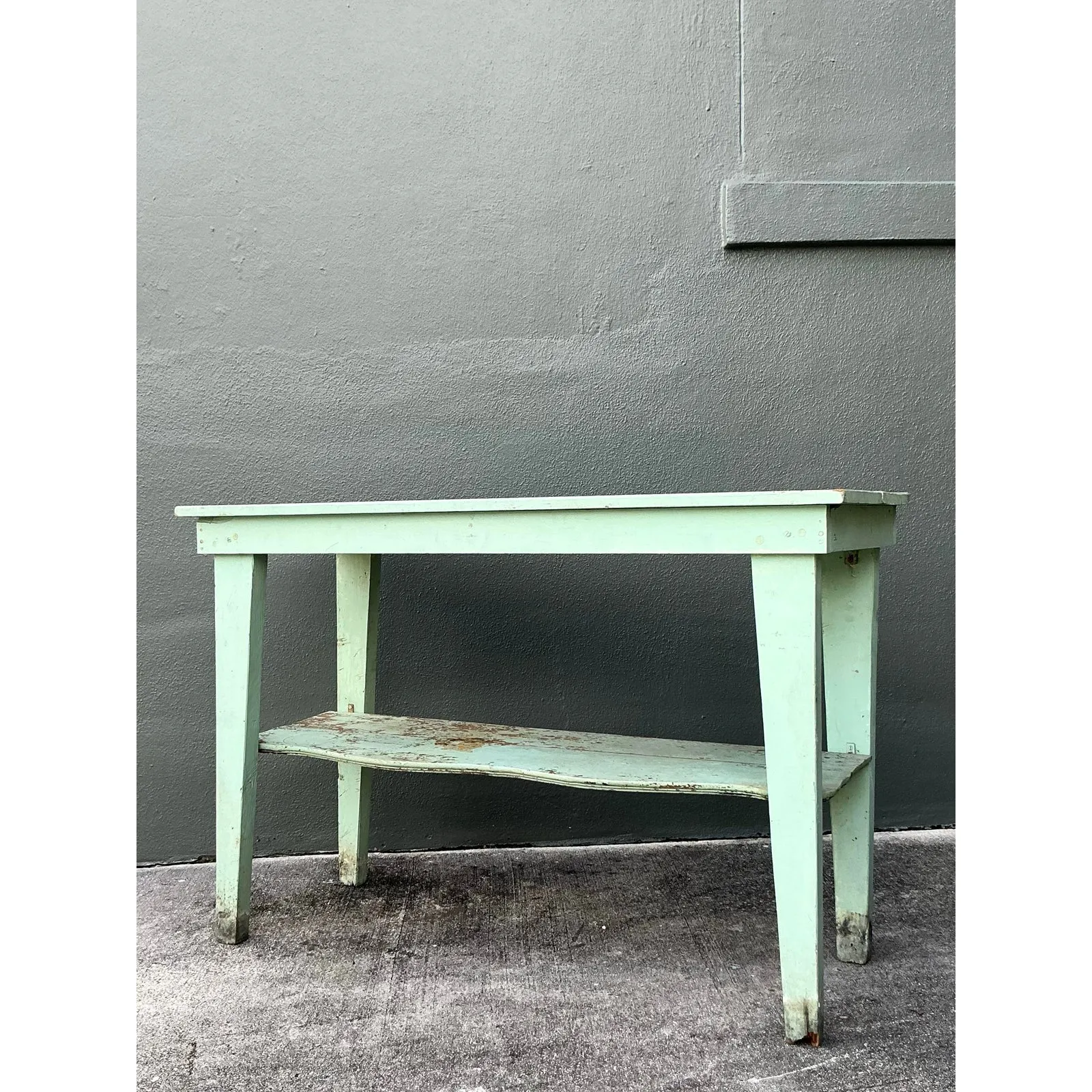 Vintage Boho Primitive Distressed Console Table — additional photo 8