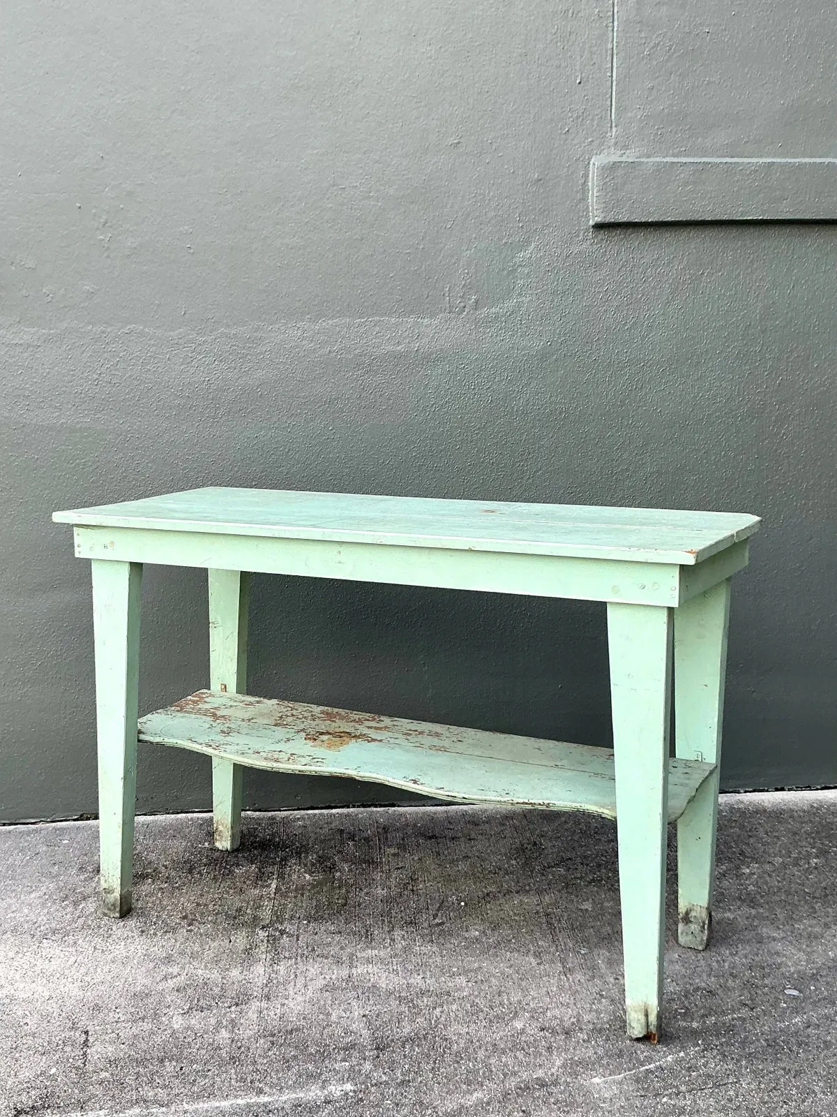 Vintage Boho Primitive Distressed Console Table — additional photo 8