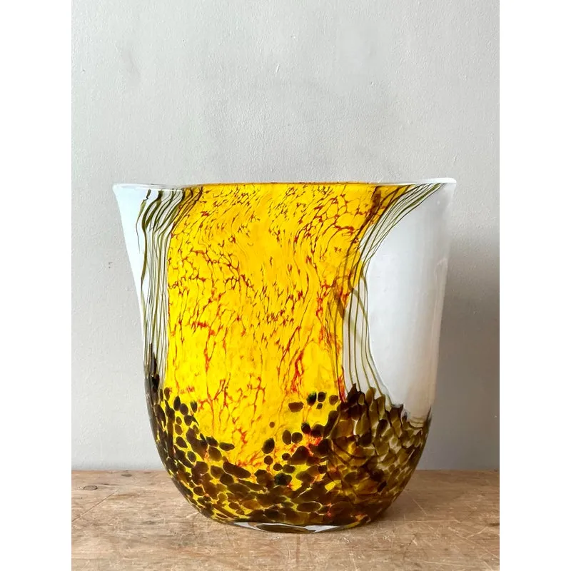 Vintage Boho Volcano Glass Vase — additional photo 7