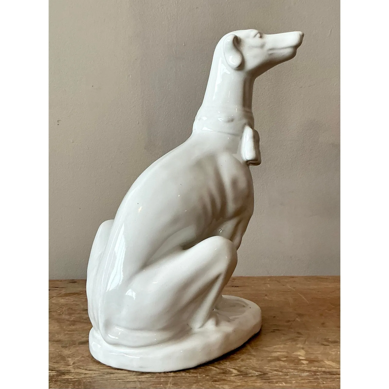 Vintage Regency Glazed Ceramic Dog — additional photo 2