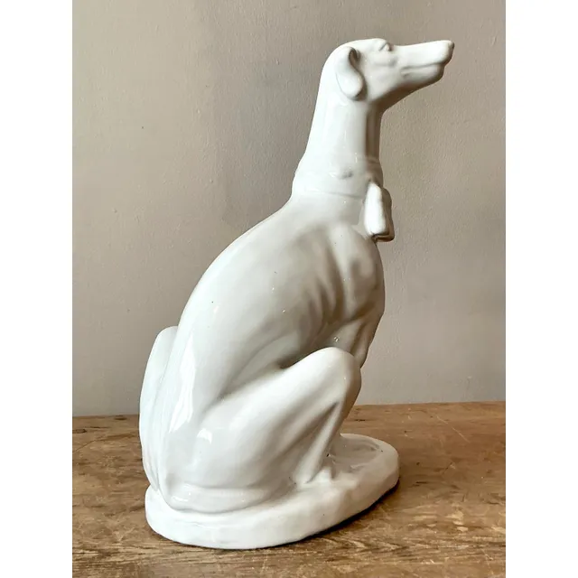 Vintage Regency Glazed Ceramic Dog — additional photo 5