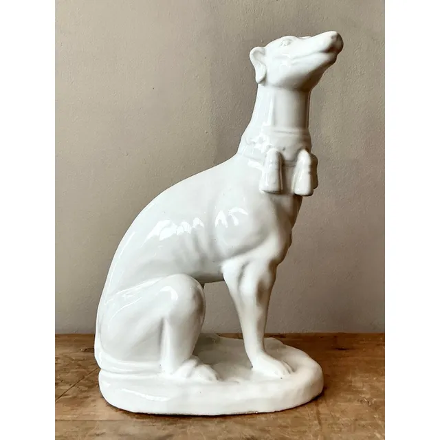 Vintage Regency Glazed Ceramic Dog — additional photo 6