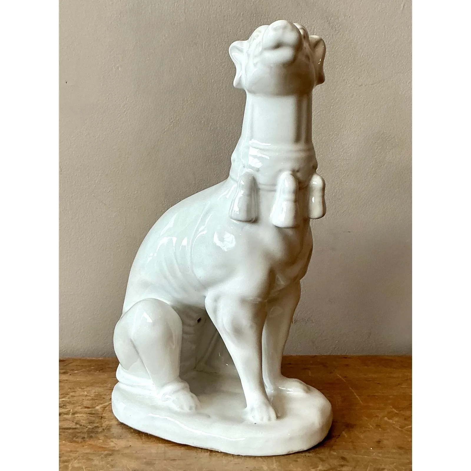 Vintage Regency Glazed Ceramic Dog — additional photo 8