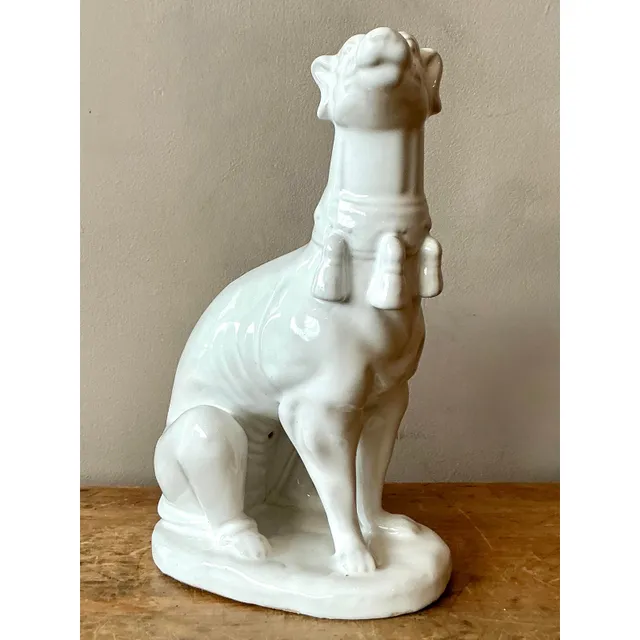 Vintage Regency Glazed Ceramic Dog — additional photo 8