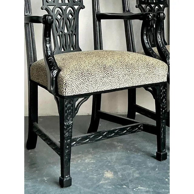 Vintage Regency Pagoda Arm Chairs - A Pair — additional photo 5
