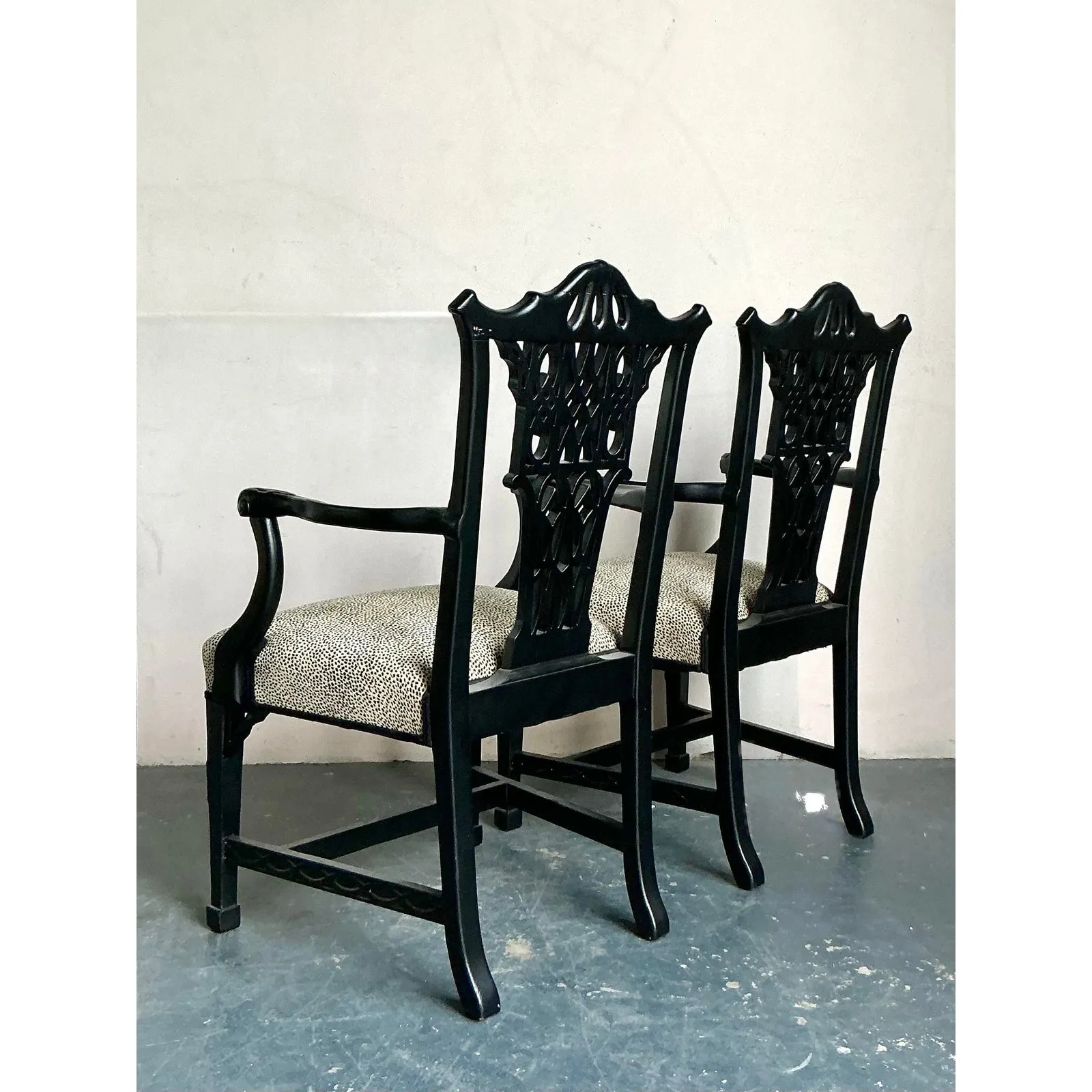 Vintage Regency Pagoda Arm Chairs - A Pair — additional photo 7