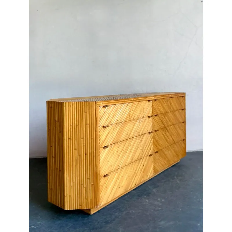 Vintage Boho Faceted Chevron Reed Dresser — additional photo 3