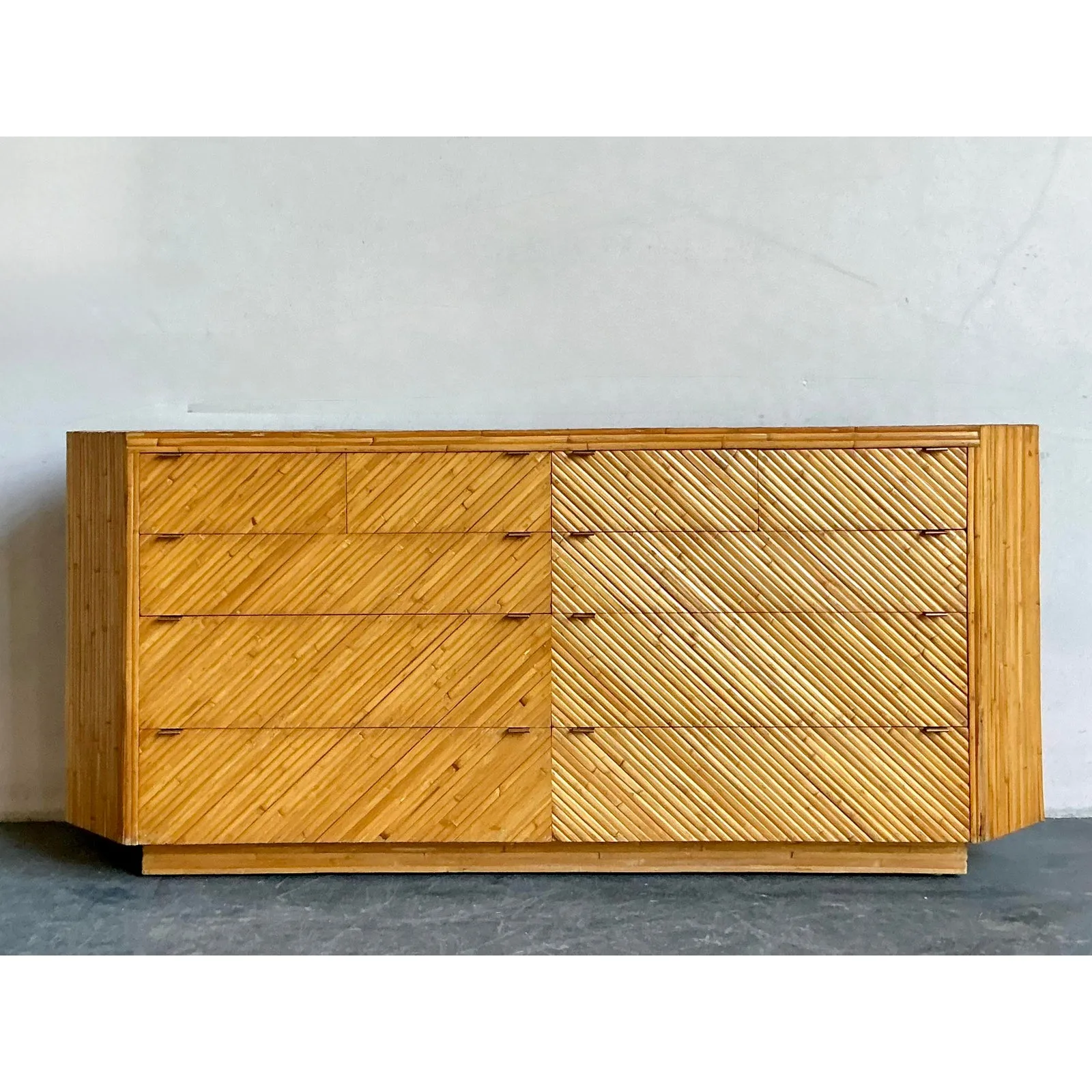 Vintage Boho Faceted Chevron Reed Dresser — additional photo 2