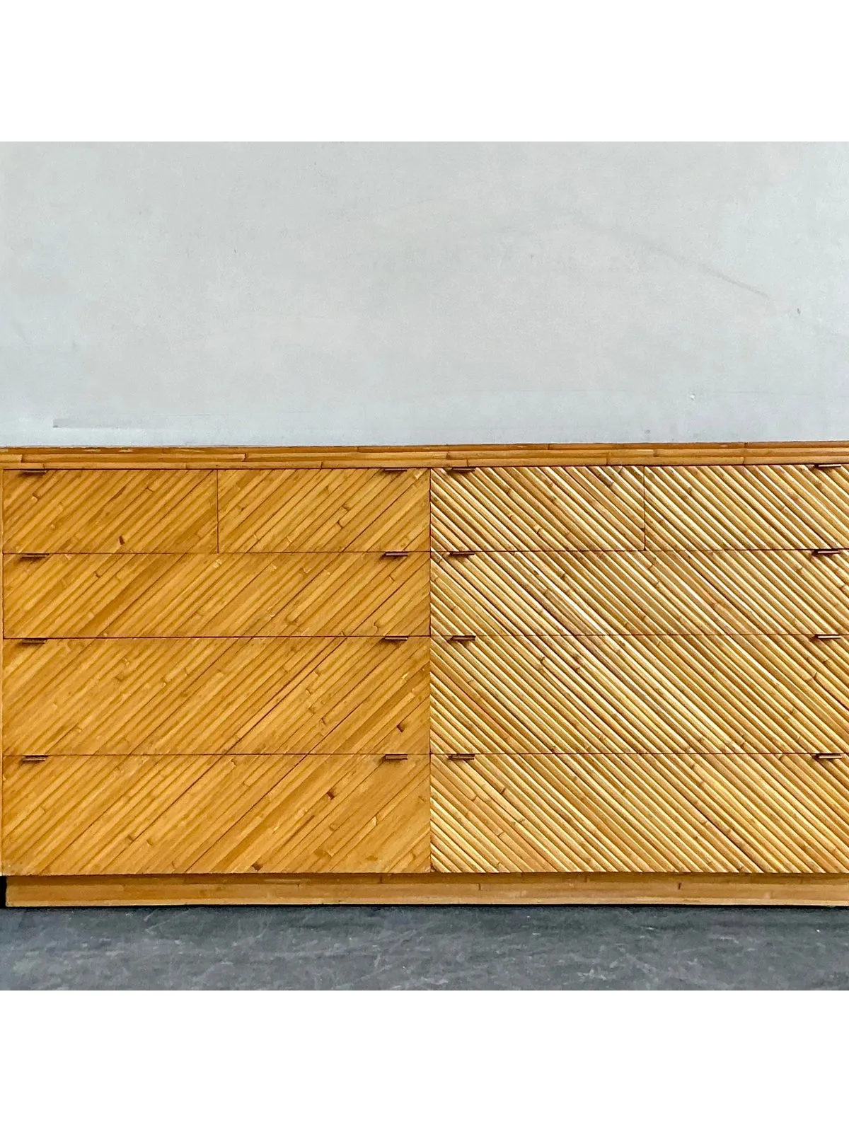 Vintage Boho Faceted Chevron Reed Dresser — additional photo 2