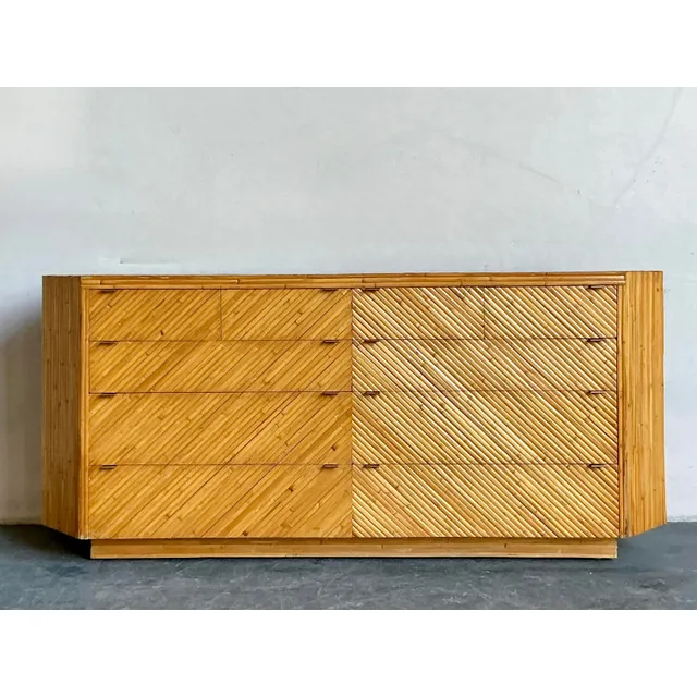 Vintage Boho Faceted Chevron Reed Dresser — additional photo 2