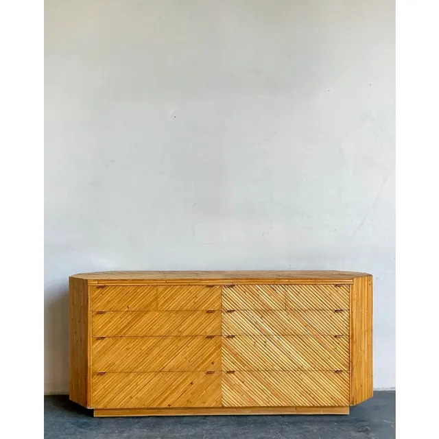 Vintage Boho Faceted Chevron Reed Dresser — additional photo 4