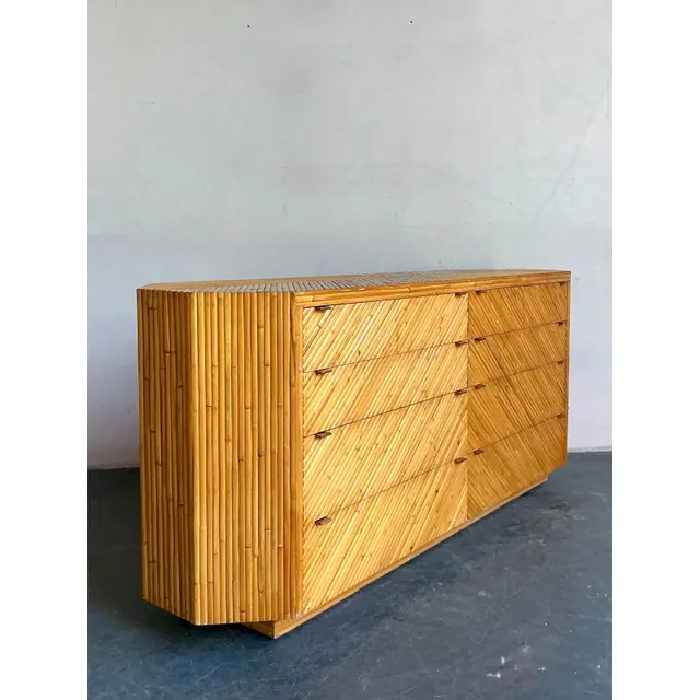 Vintage Boho Faceted Chevron Reed Dresser — additional photo 5