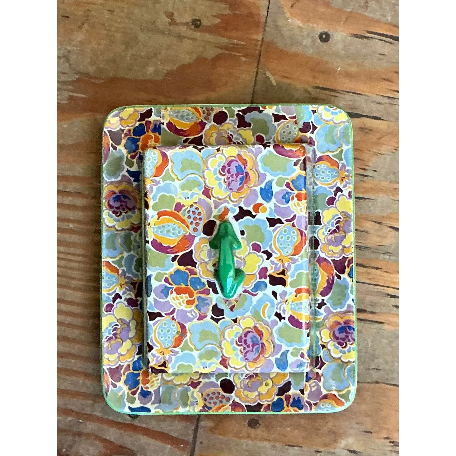 Vintage Regency SoHo Pottery Lidded Cheese Tray — additional photo 6