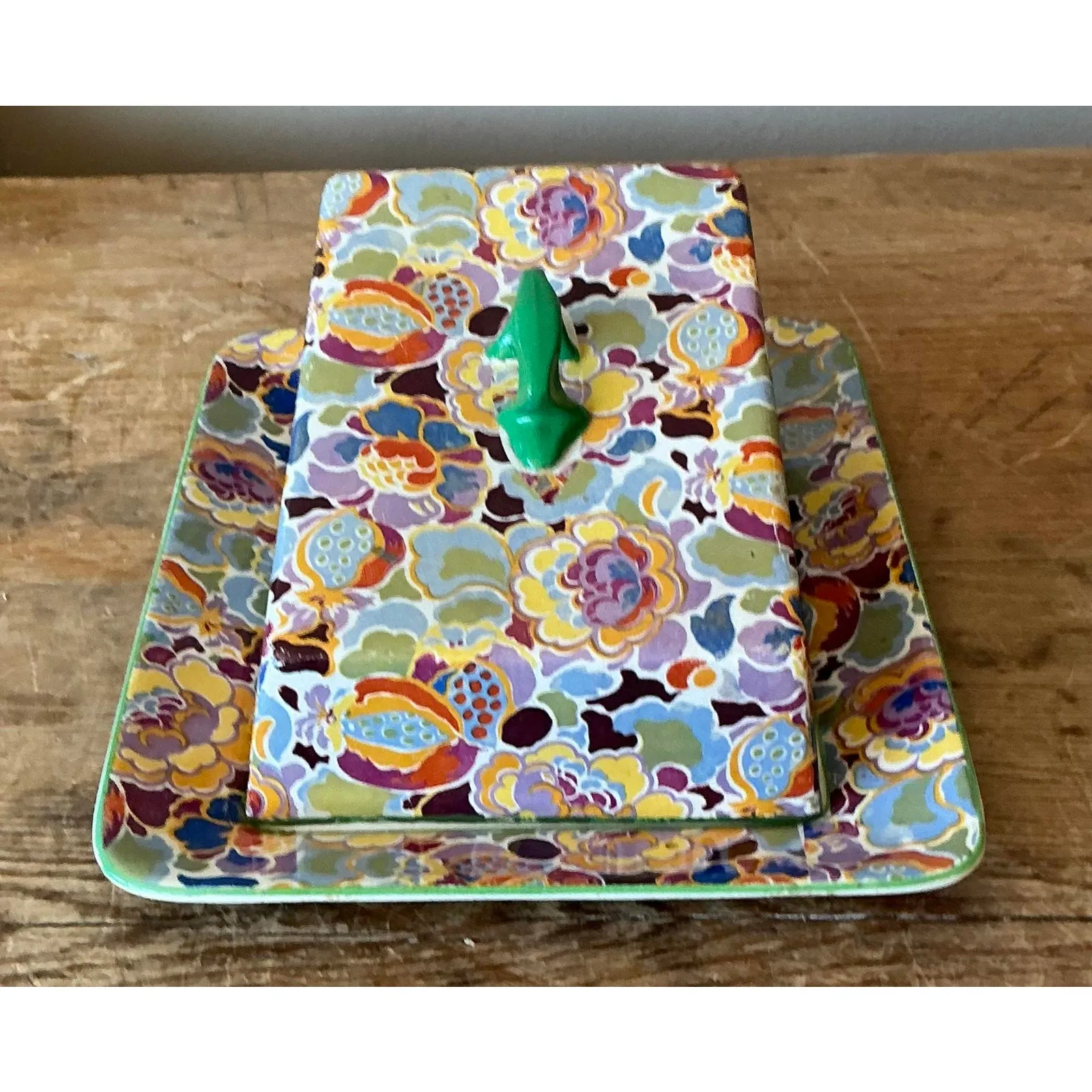 Vintage Regency SoHo Pottery Lidded Cheese Tray — additional photo 7