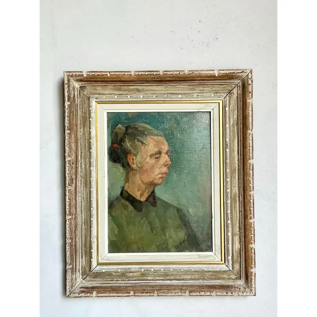 Vintage Boho Original Oil Portrait — additional photo 6