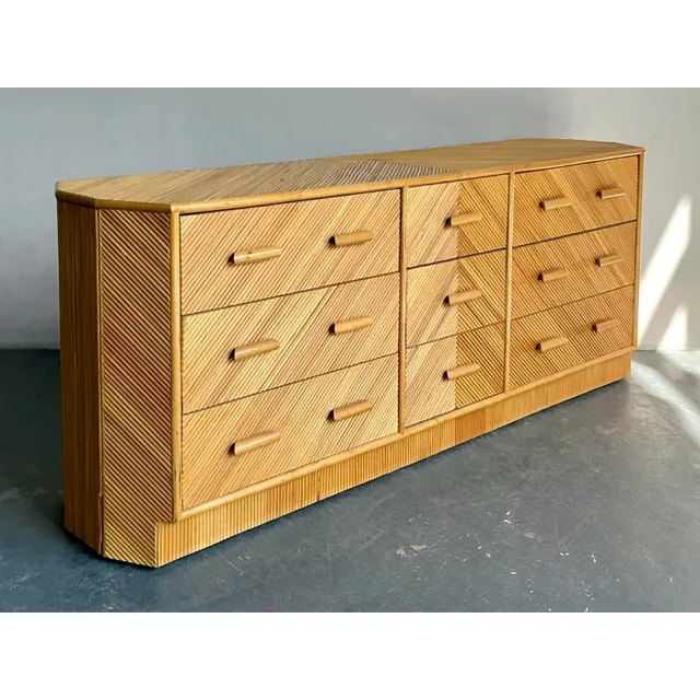 Vintage Boho Chevron Reed Faceted Dresser — additional photo 7
