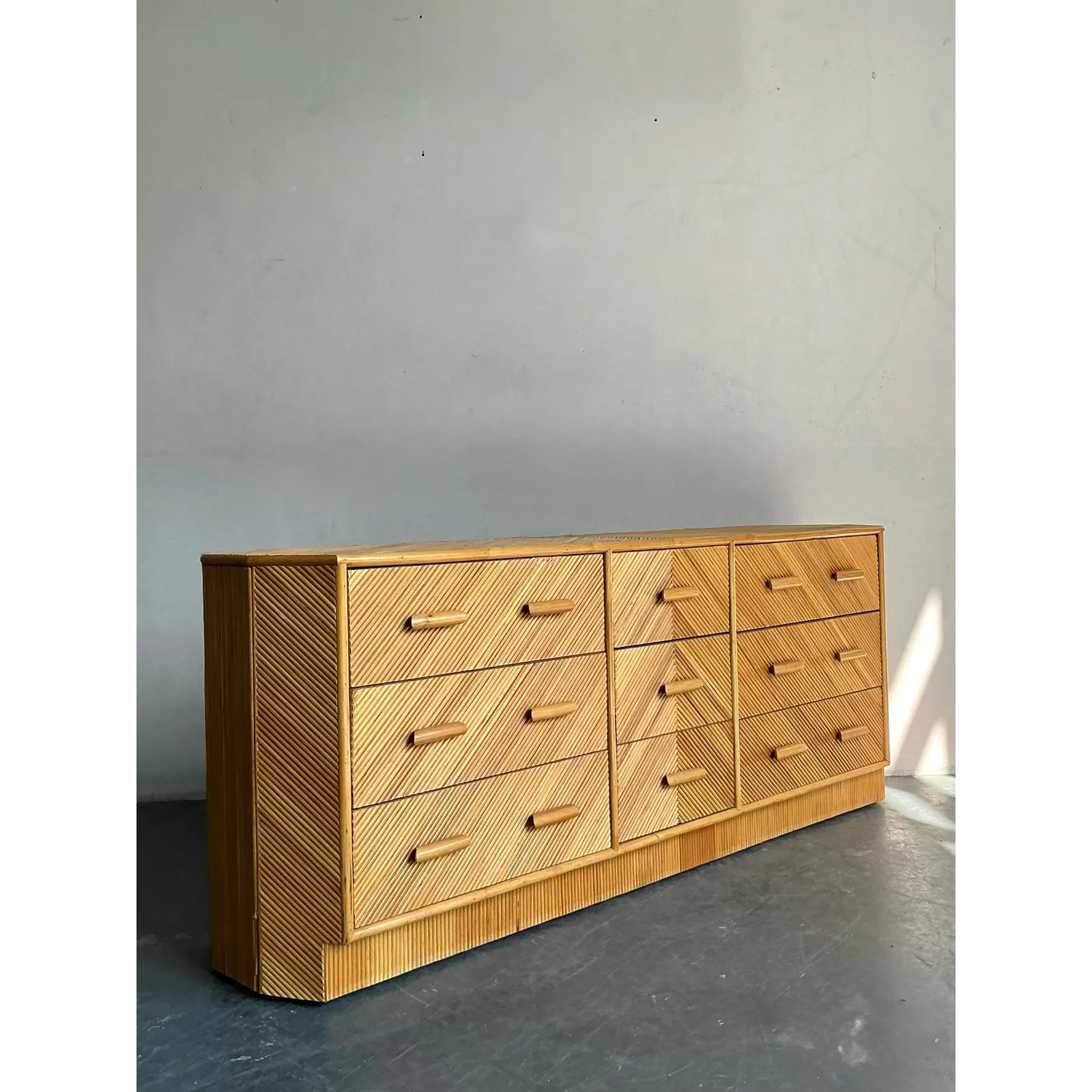 Vintage Boho Chevron Reed Faceted Dresser — additional photo 8