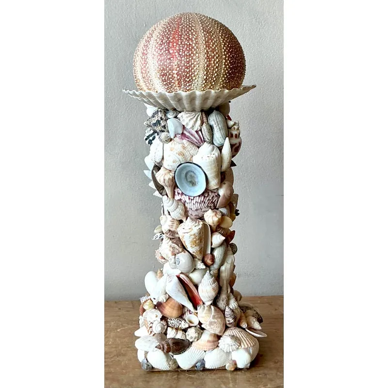 Vintage Boho Shell Encrusted Totem — additional photo 1