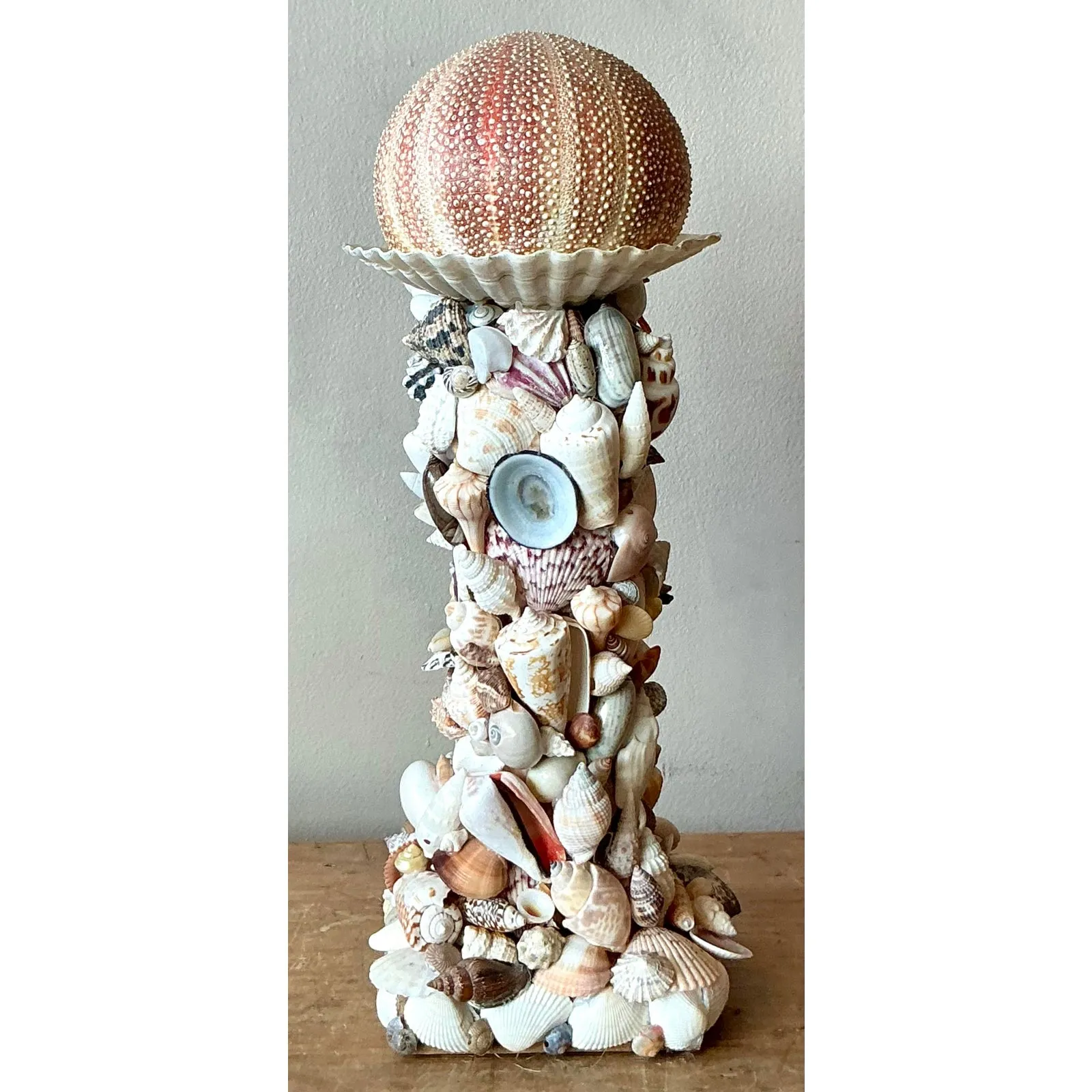 Vintage Boho Shell Encrusted Totem — additional photo 2
