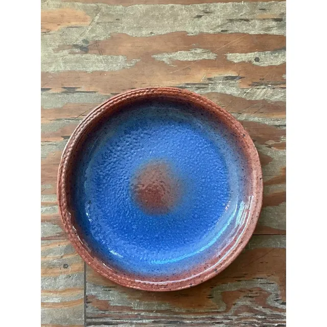 Vintage Boho Original Studio Pottery Bowl - Ceramic, 12.25W x 2H — additional photo 7