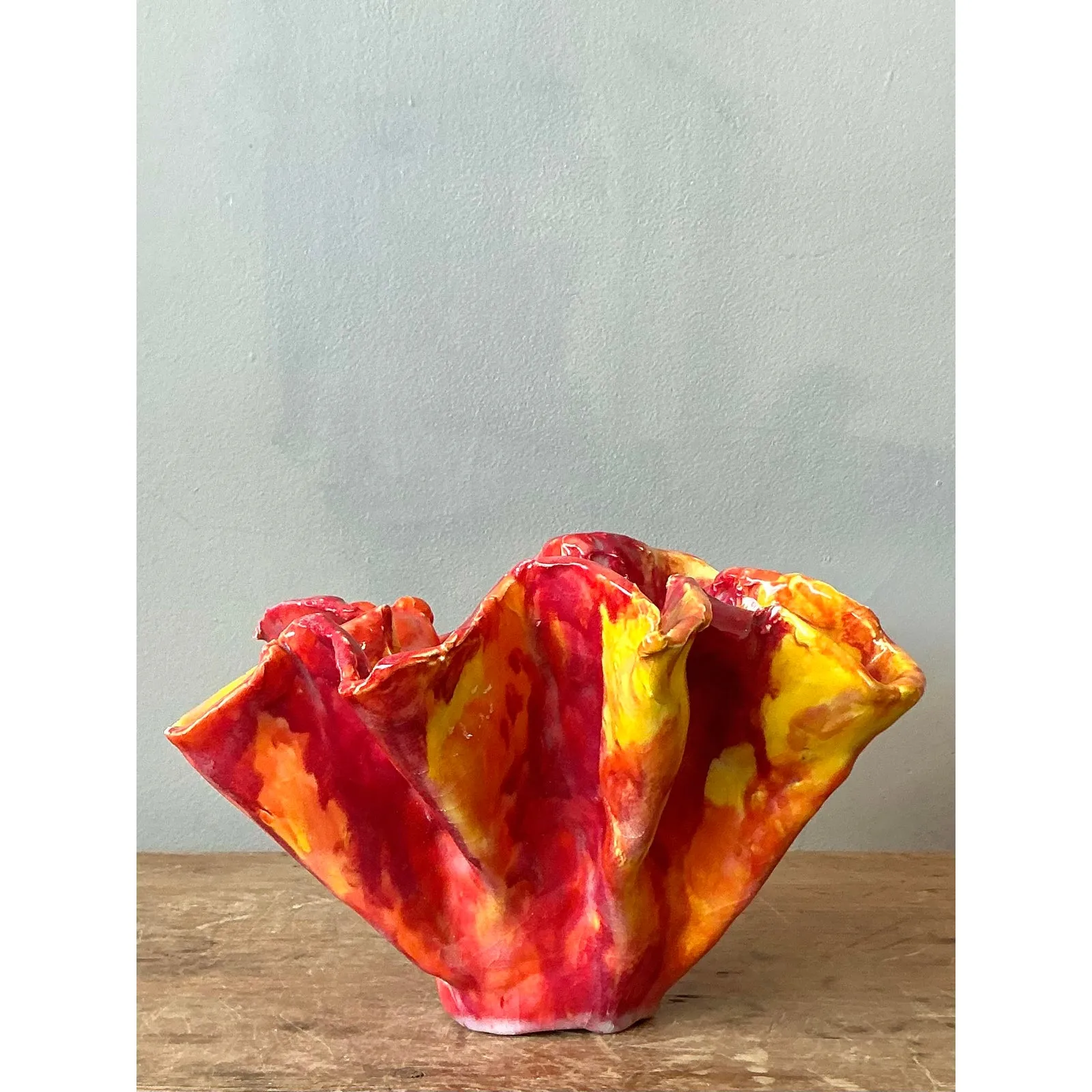 Vintage Boho Striped Ruffle Bowl — additional photo 4
