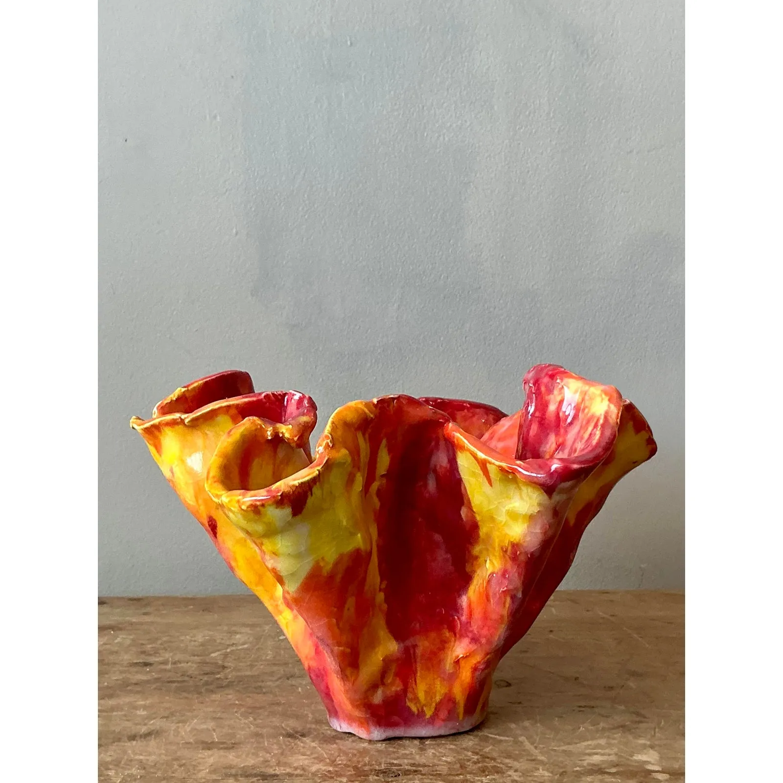 Vintage Boho Striped Ruffle Bowl — additional photo 5