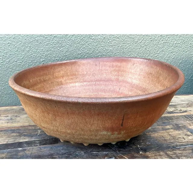 Vintage Boho Original Studio Pottery Drip Bowl — additional photo 4