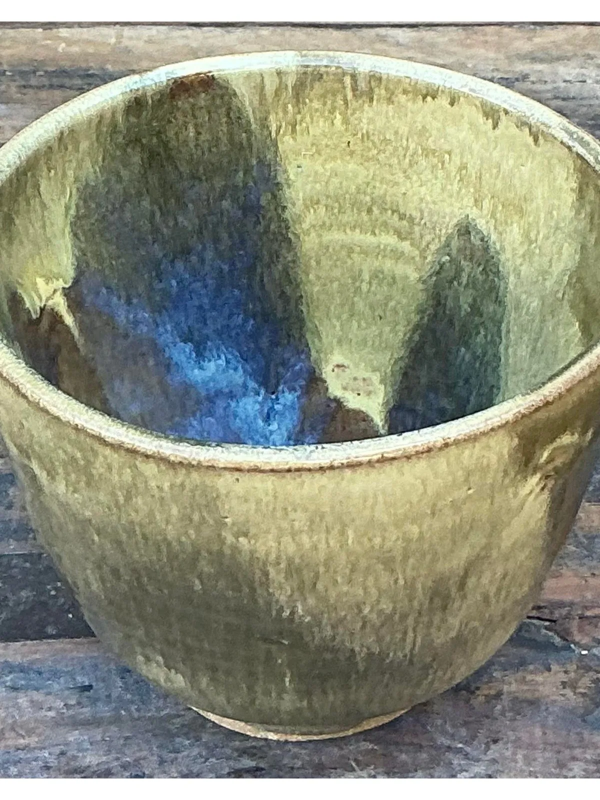 Vintage Boho Original Studio Pottery Bowl - Ceramic, 5W x 4H — additional photo 3