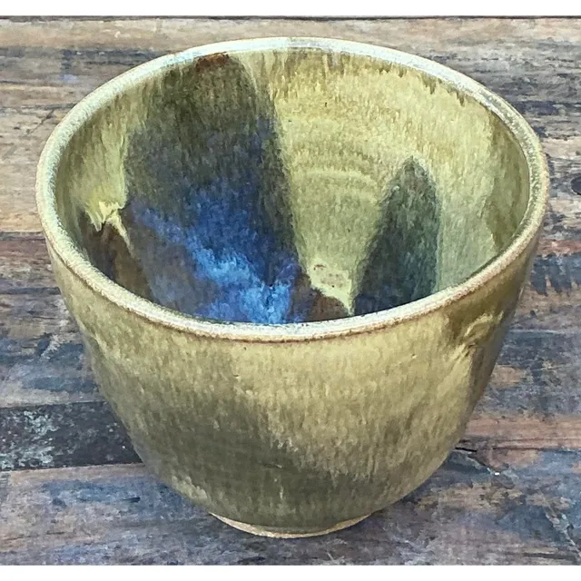 Vintage Boho Original Studio Pottery Bowl - Ceramic, 5W x 4H — additional photo 3