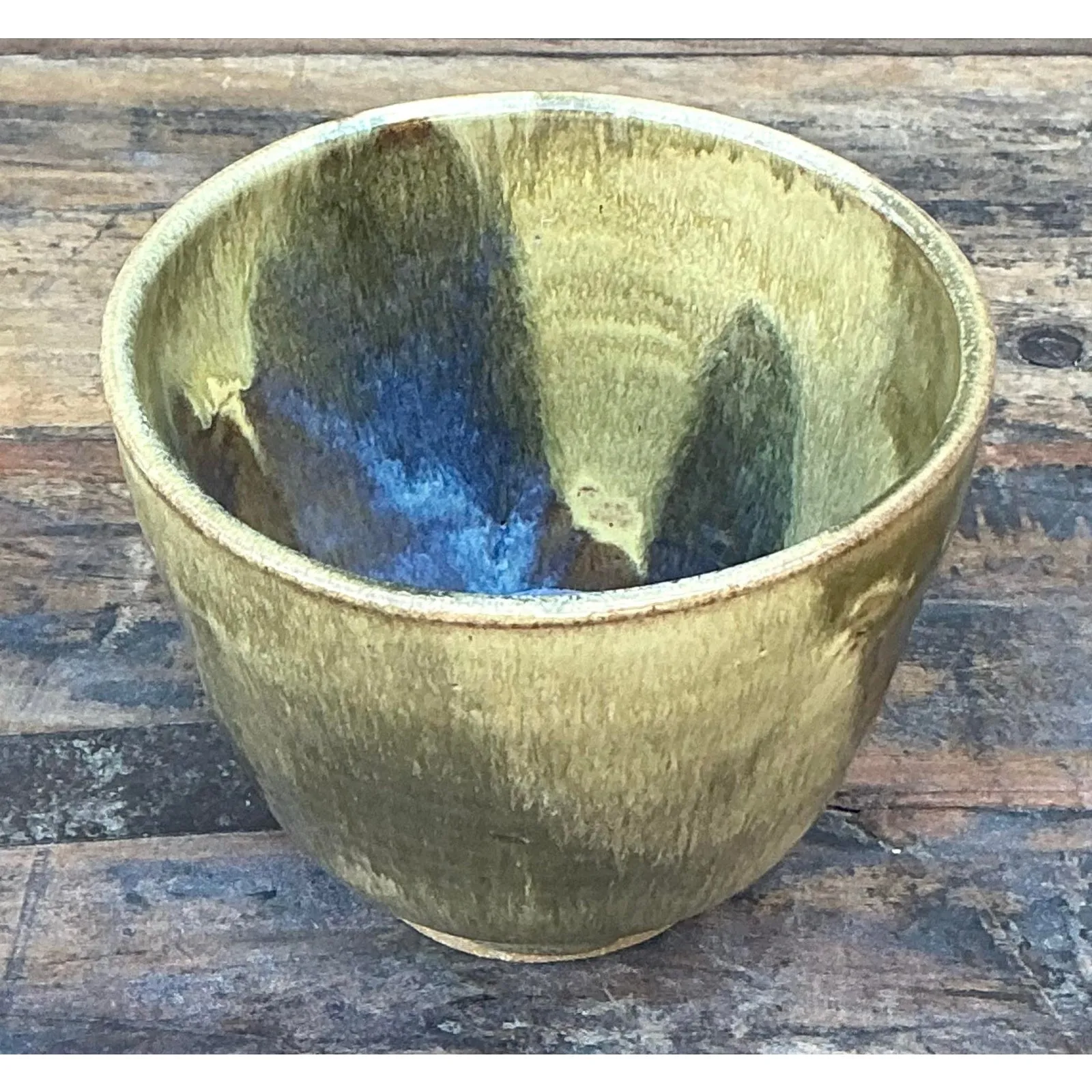 Vintage Boho Original Studio Pottery Bowl - Ceramic, 5W x 4H — additional photo 4