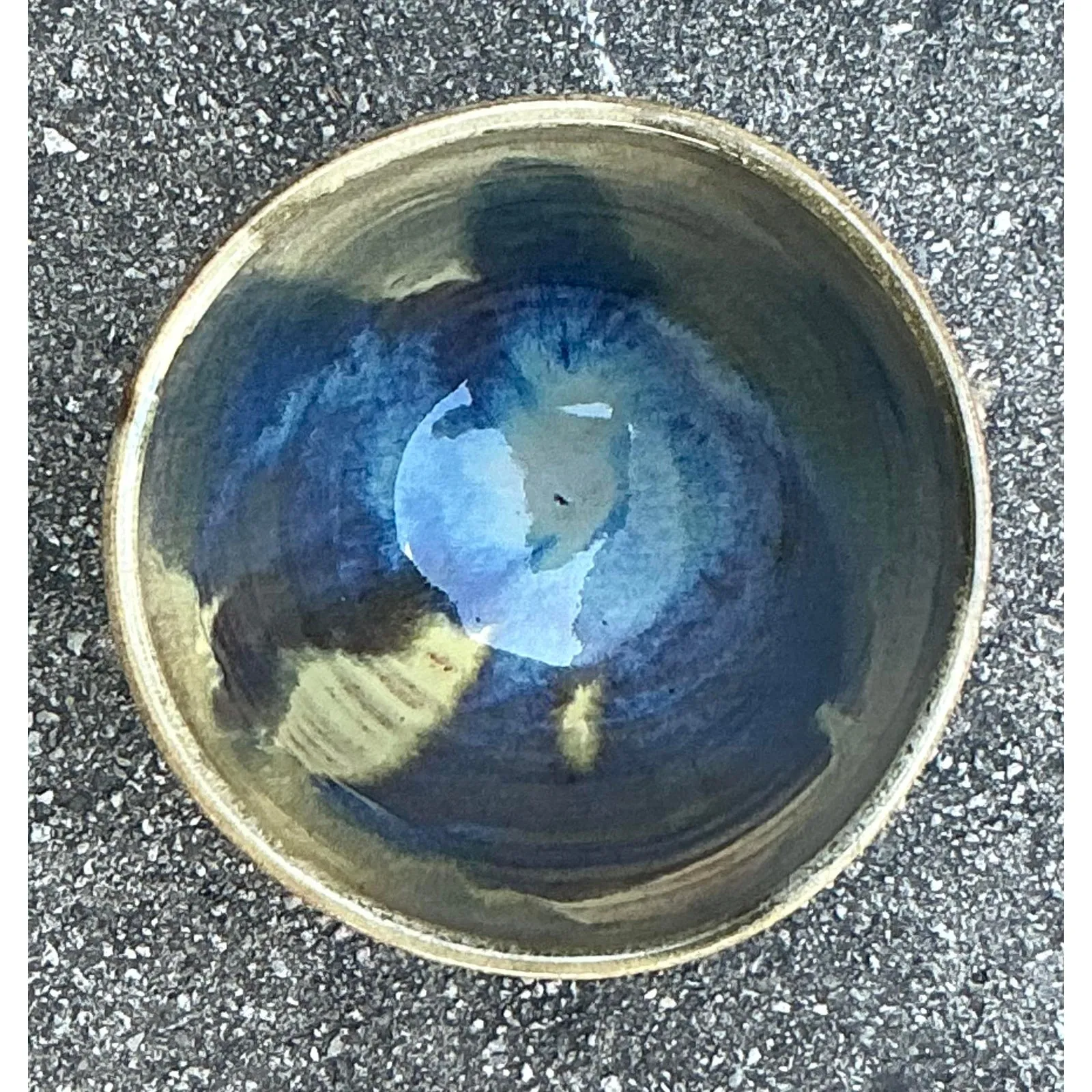 Vintage Boho Original Studio Pottery Bowl - Ceramic, 5W x 4H — additional photo 7