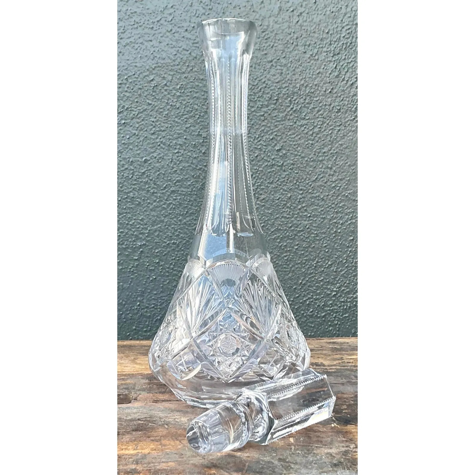 Vintage Regency Cut Glass Decanter — additional photo 1
